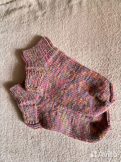 Носки шерстянные женские ручное вязание