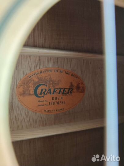Акустическая гитара crafter d6/n