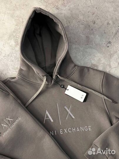 Спортивный костюм Armani Exchange серый люкс мужской