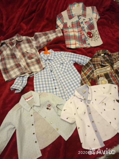 Нарядные рубашки на годик