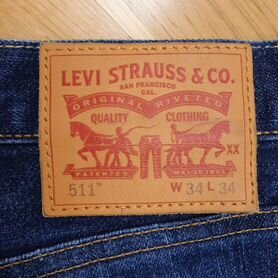 Джинсы levis 511 W33-L32 selvedge