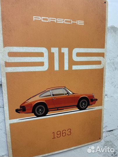 Декор на стену Porsche 1963