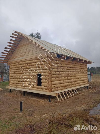 Сруб для бани со сборкой