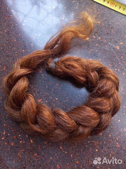 Коса шиньон из натуральных волос