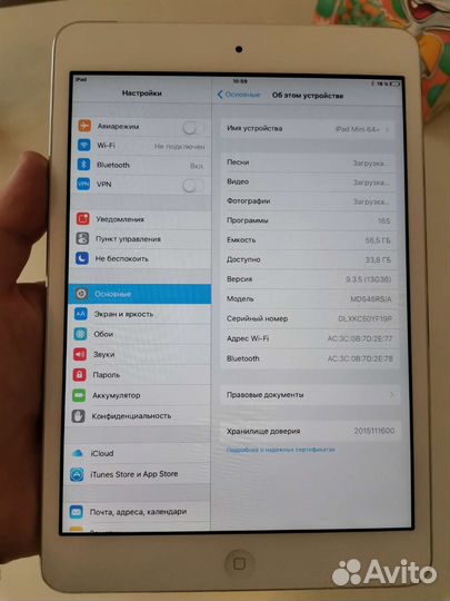 iPad mini 1 на 64Гб wi-fi