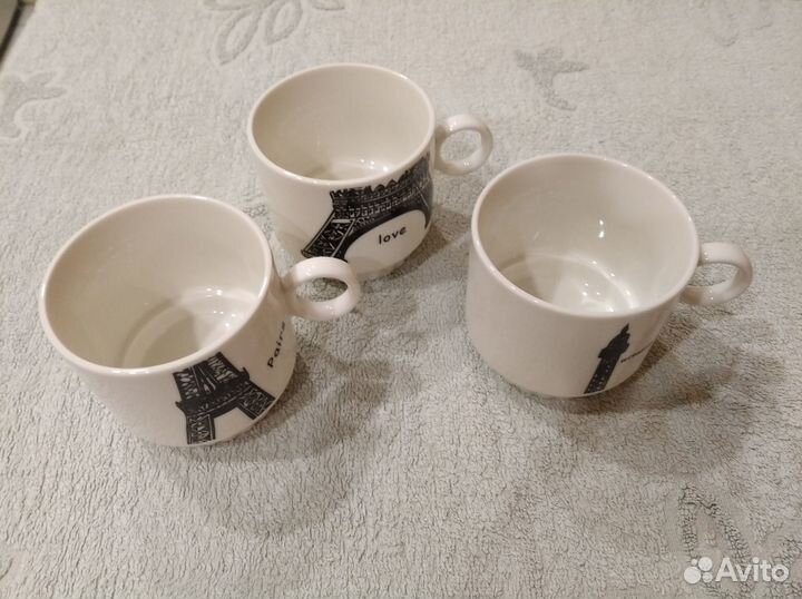 Чашки чайные Эйфелева башня