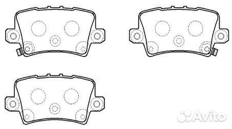 Колодки тормозные задние (95.6*46.3)
