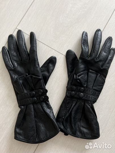 Перчатки женские кожаные 7 размер