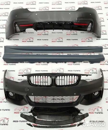 Обвес M-Tech М пакет BMW 4 Gran Coupe F36 + ноздри