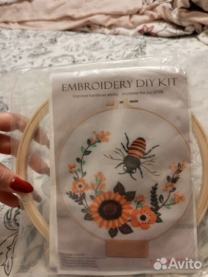 Набор для вышивания гладью новый