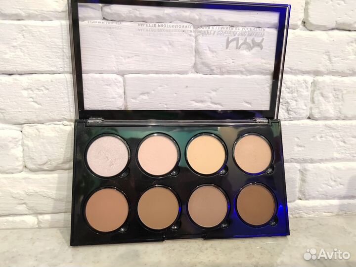 Палитра теней для макияжа и коррекции лица kryolan