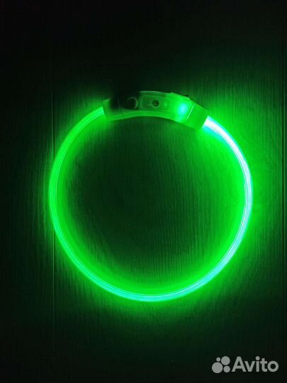 Светящийся led ошейник для собак