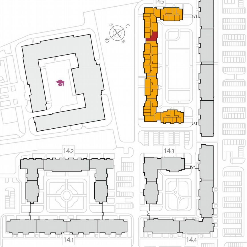 3-к. квартира, 84,2 м², 2/8 эт.