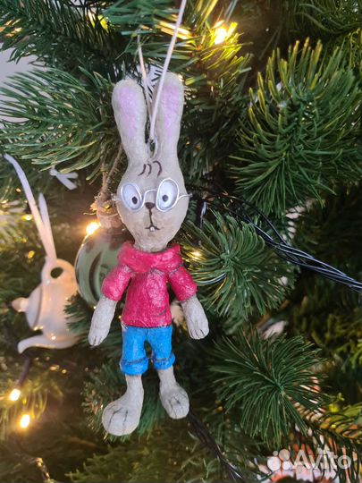 Ватные елочные игрушки новые