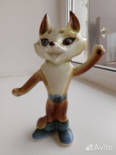 Статуэтка фарфор рысь Пермь