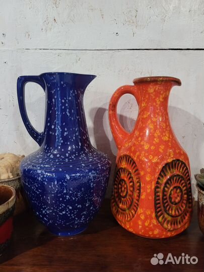 Пара Кувшинов керамика, винтаж, Германия