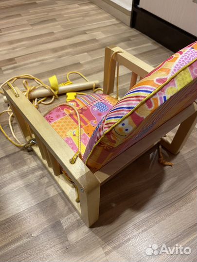 Качель детская деревянная