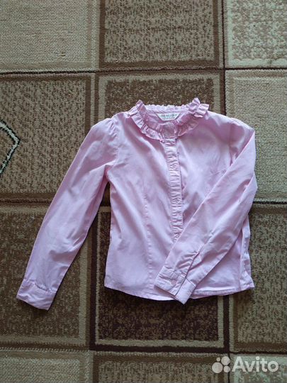 Блузка розовая