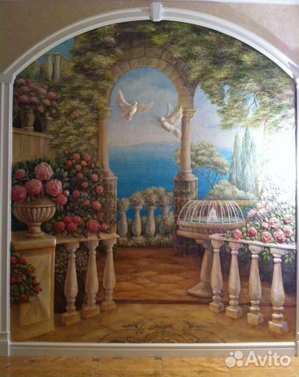 Художественная роспись стен, барельеф, золочение