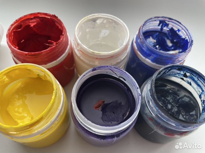 Краски гуашь «Мастер класс» и белила титановые