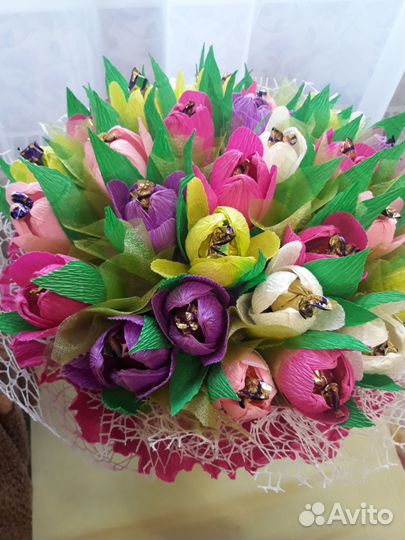 Сладкий букет тюльпаны