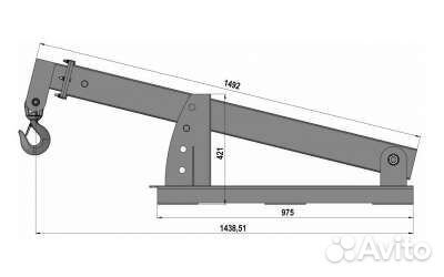 Кран-насадка на вилочный погрузчик
