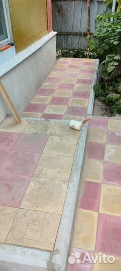 Укладка тротуарной плитки брусчатки