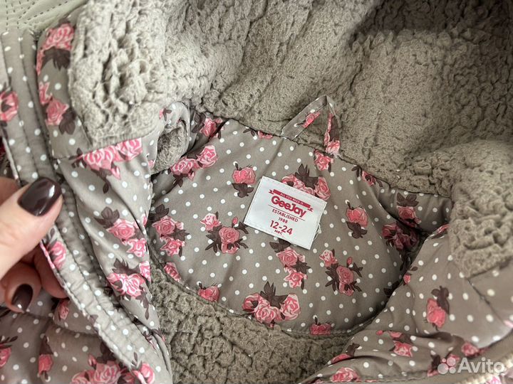 Куртка для девочки 92 и шапка hm в подарок