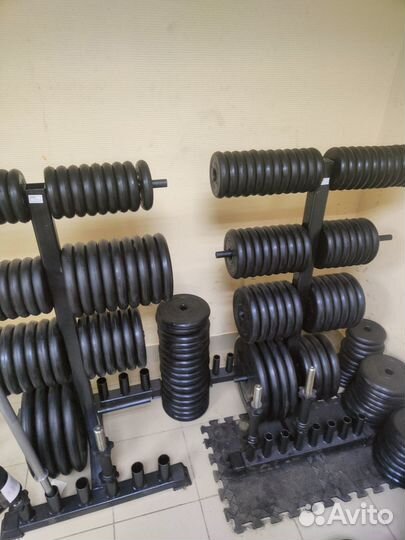 Блины обрезиненные разные веса и посадка