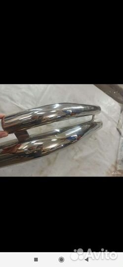 Защита заднего бампера toyta land cruser 100