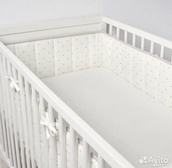 Бортики мягкие в кроватку Икеа Ленаст + мобил