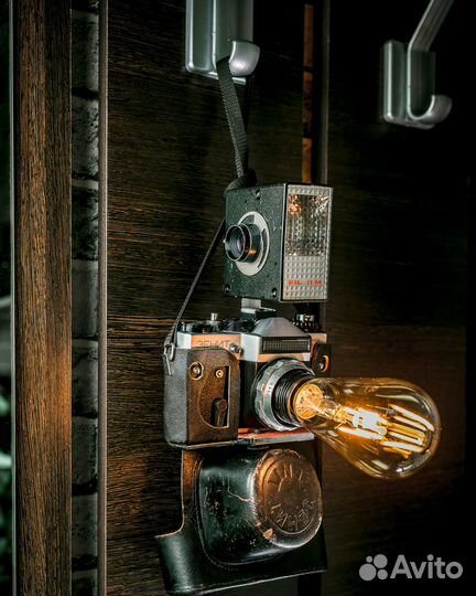 Винтажные светильники из фотокамер Зенит лофт
