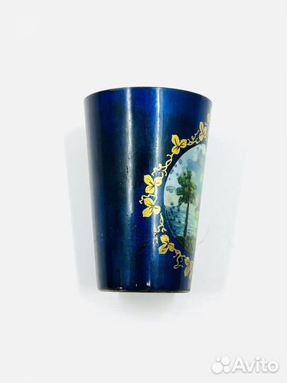 Стопка Серебро 875 пробы Эмаль СССР Отличная