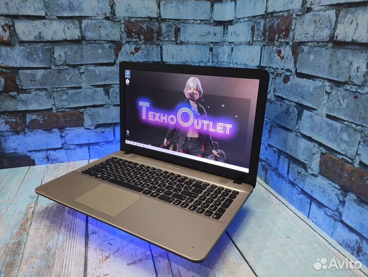 Мощный ноутбук asus n3710/ssd/gf810m/4gb