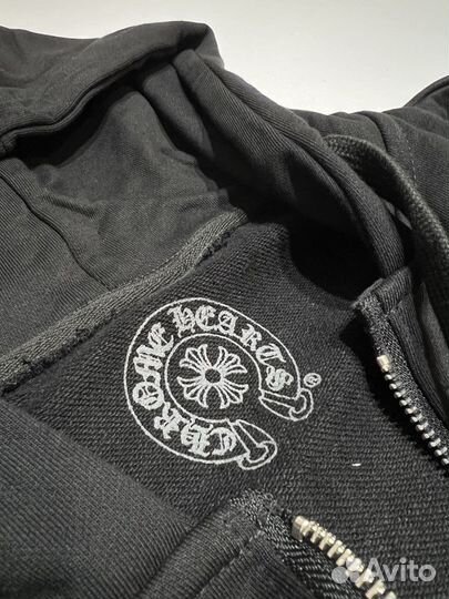 Зип худи Chrome hearts черные