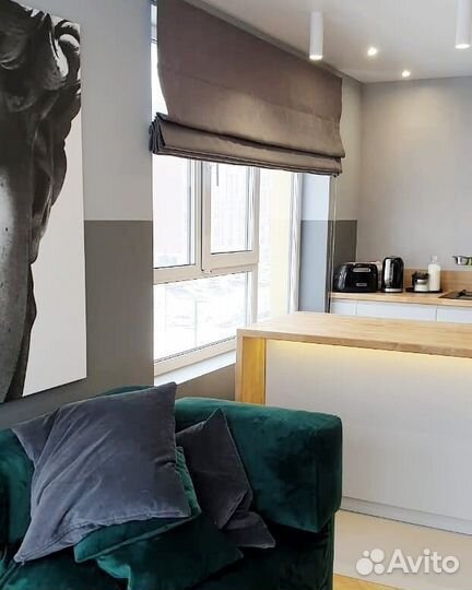 Римские шторы на электроприводе на заказ