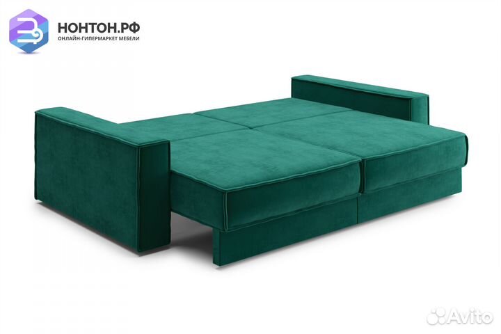 Диван тик-так Сохо 3-х местный изумрудный