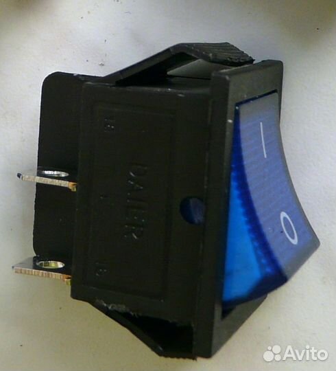 Клавишный Выключатель KCD4-W 250В Подсветка 1 шт