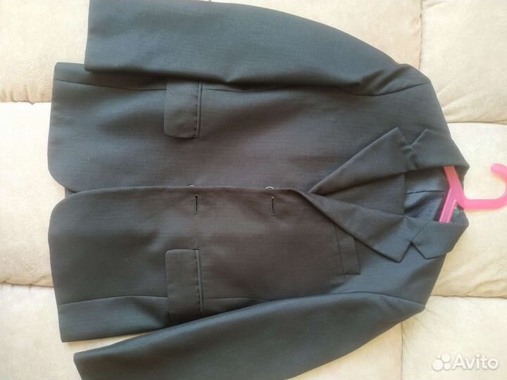 Школьный костюм для мальчика серый 140