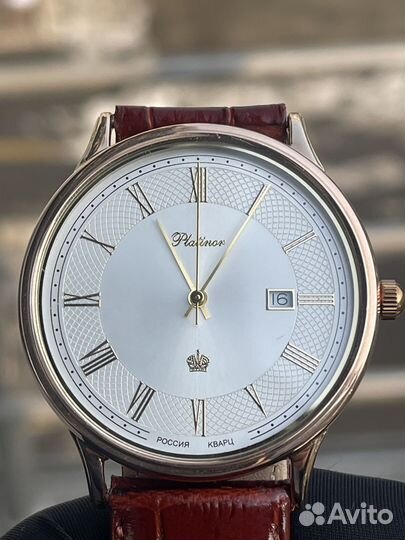 Золотые Часы Platinor. Урал. Золото 585. 40mm