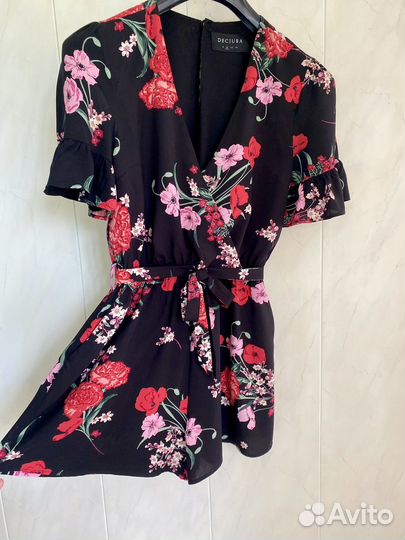 Комбинезон летний с шортами раз 46-48 вискоза