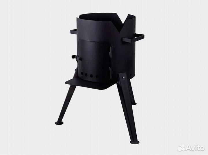 Печь разборная с дверцей для казана 10 литров