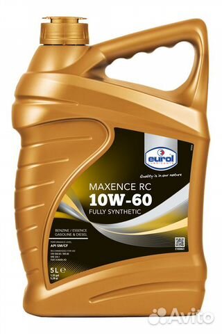 Eurol Maxence 10w60 (5л) Бесплатная замена