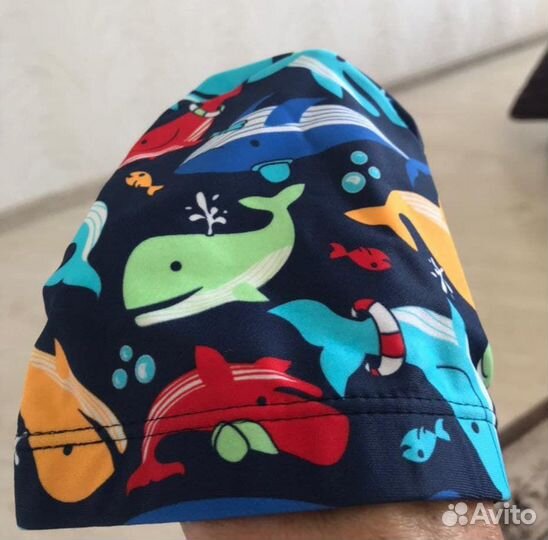 Шапочка для плавания детская, новая