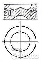 Поршень комплект(с кольцами) STD fiat/ducato/F1