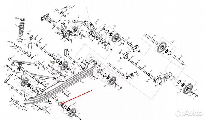 Кронштейн катка для с/х Рысь, Тайга