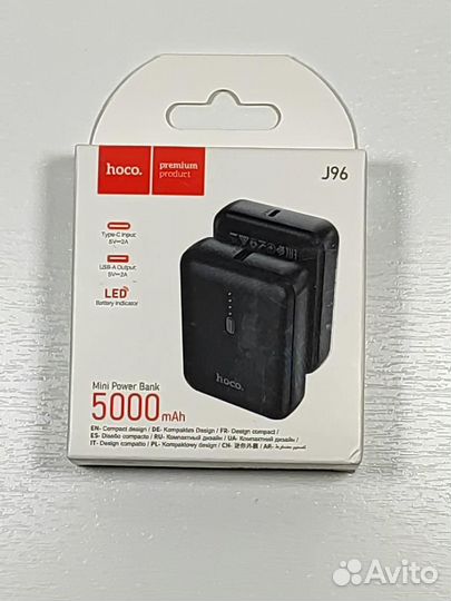 Внешний аккумулятор hoco J96 LED 5000мАч
