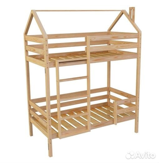 Двухъярусная кровать домик