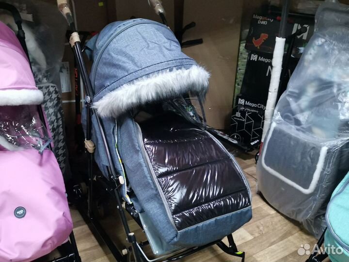 Санки коляска galaxy Glory Gloss