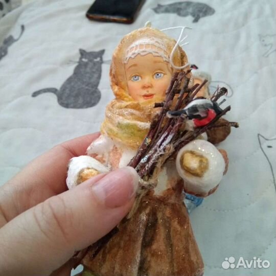 Ватные ёлочные игрушки